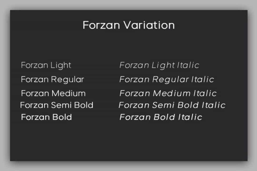 Forzan Font Image 2