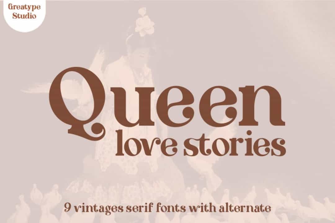 Queen Love Stories Font Image 1