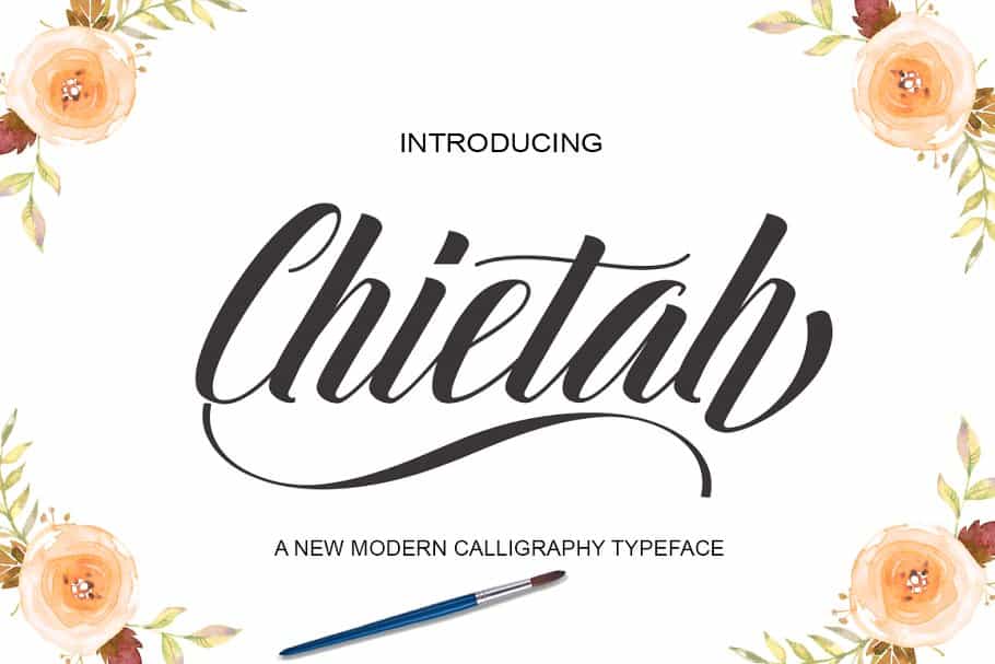 Chietah Calligraphy Font Image 1