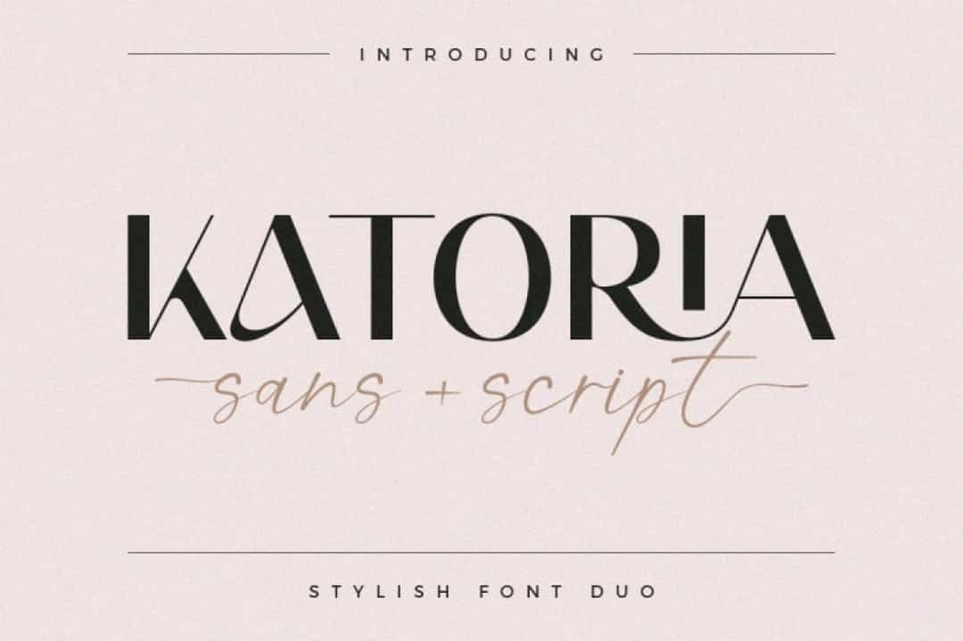 Katoria Font Image 1
