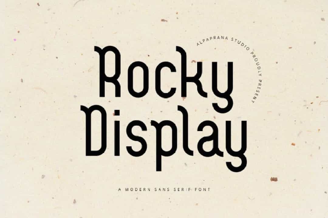 Rocky Display Font Image 1