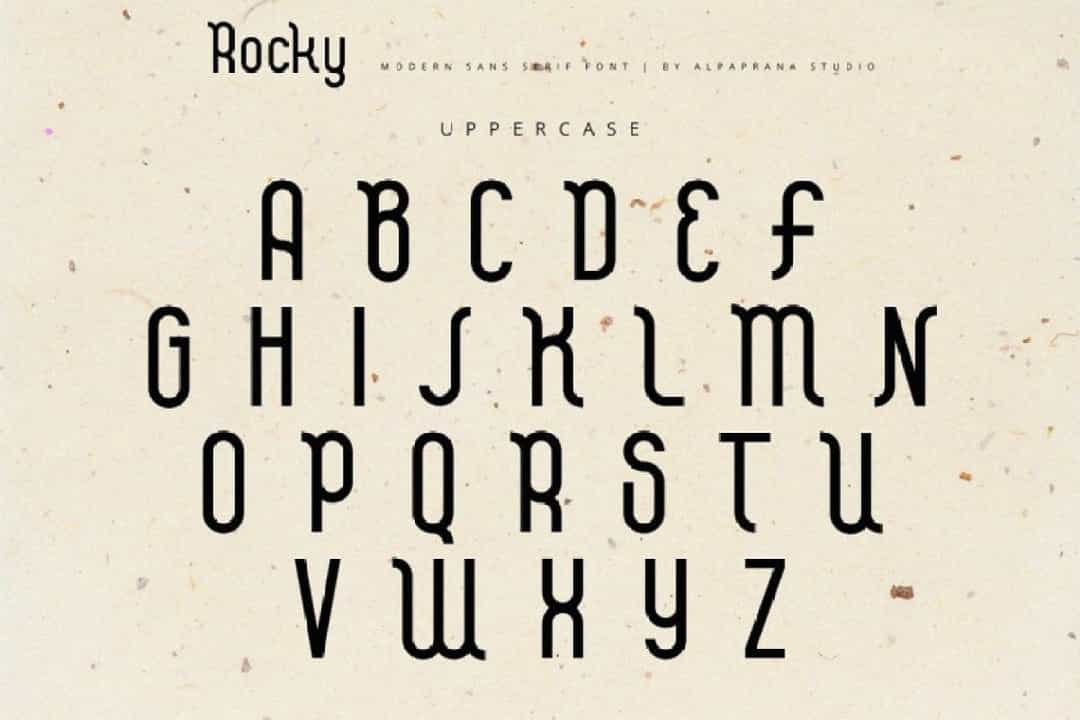 Rocky Display Font Image 2