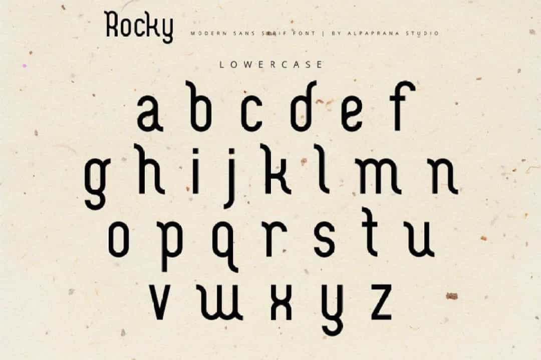 Rocky Display Font Image 3