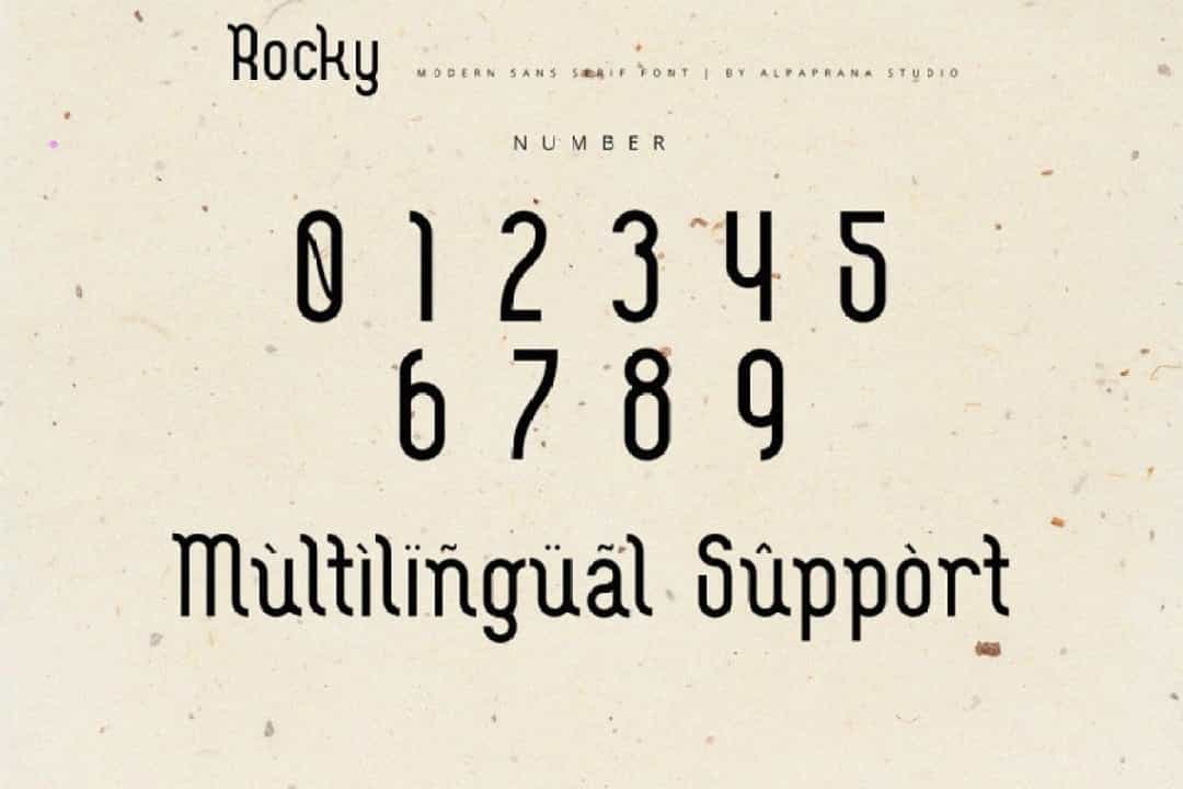 Rocky Display Font Image 4