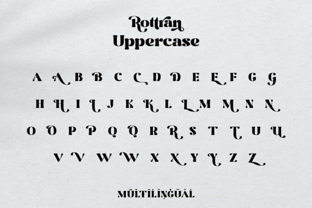 Rottran Font Image 2