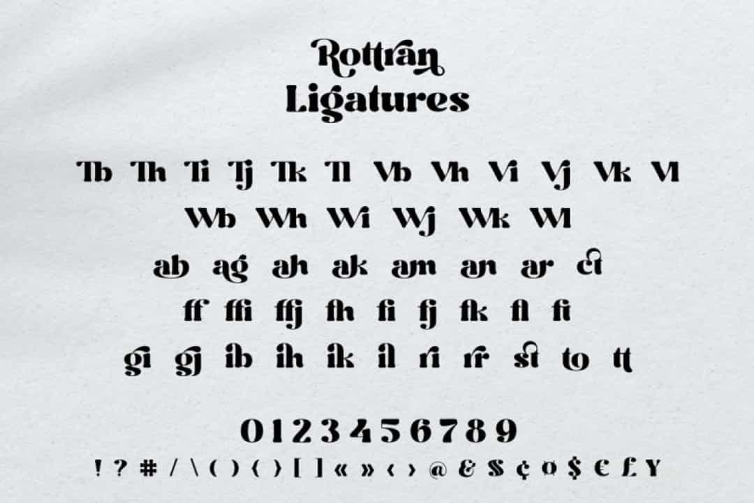 Rottran Font Image 4