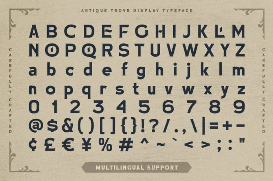 Antique Trove Font Image 3