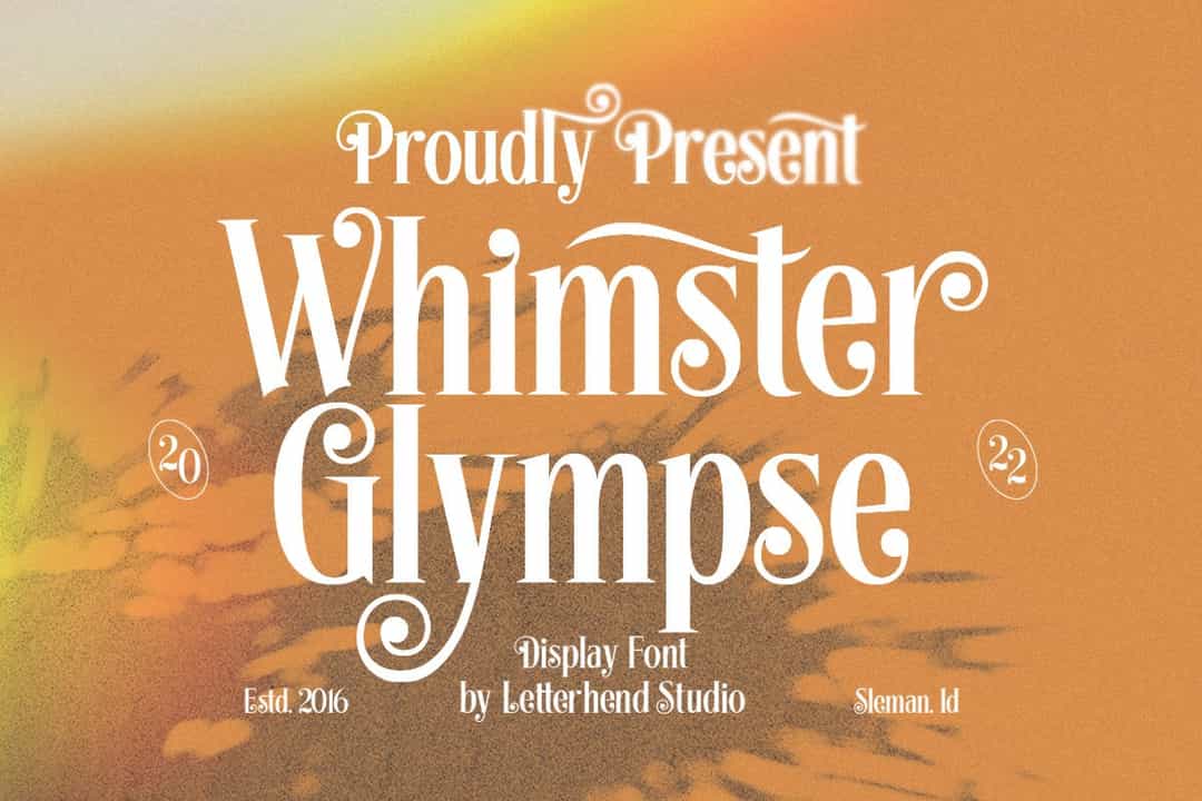 Whimster Glympse Font Image 1