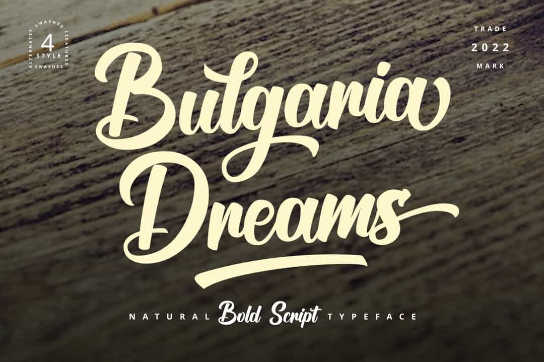 Bulgaria Dreams Font Image 1