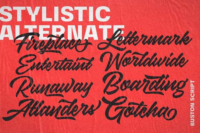 Buston Script Font Image 2