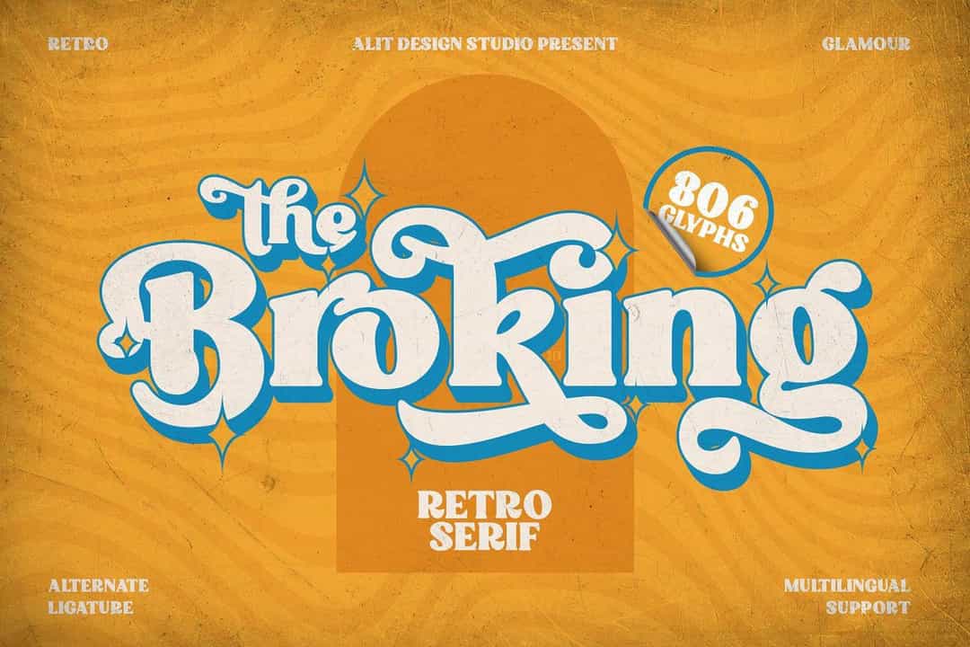 Broking Font Image 1