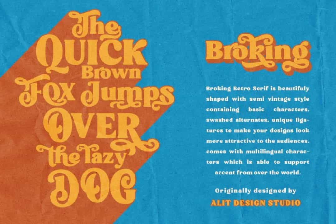 Broking Font Image 2