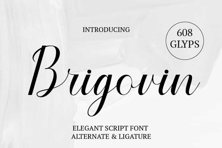 Brigovin Font Image 1