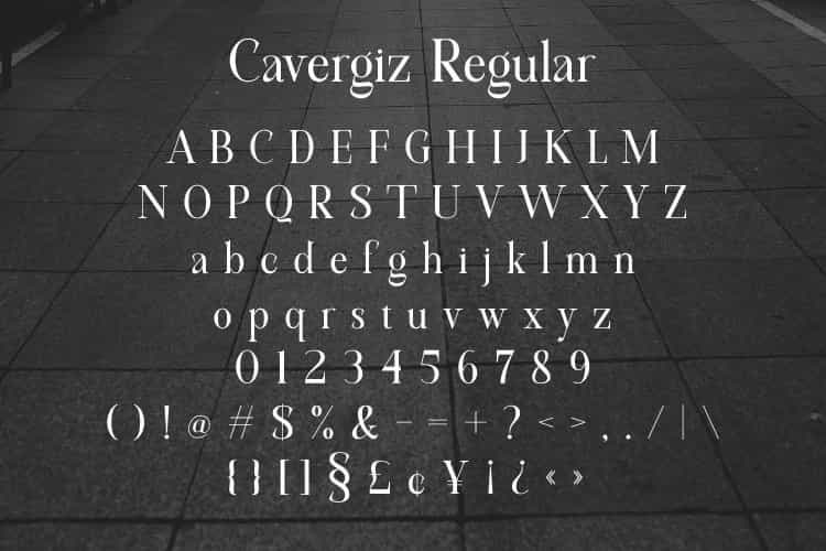Cavergiz Serif Font Image 3