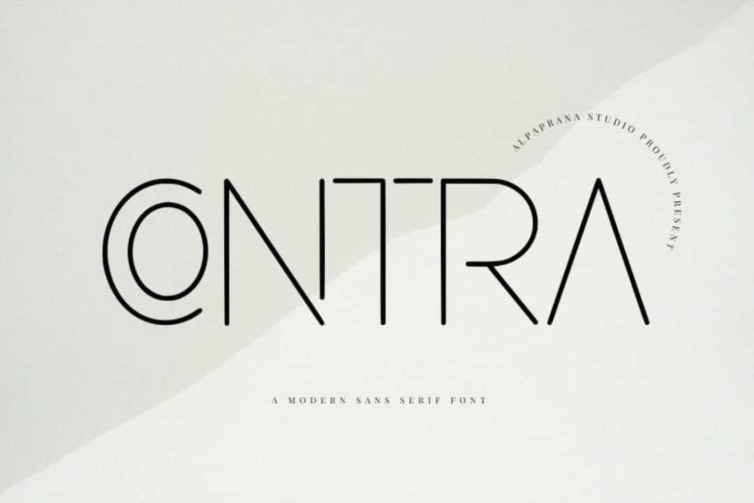 Contra Font Image 1