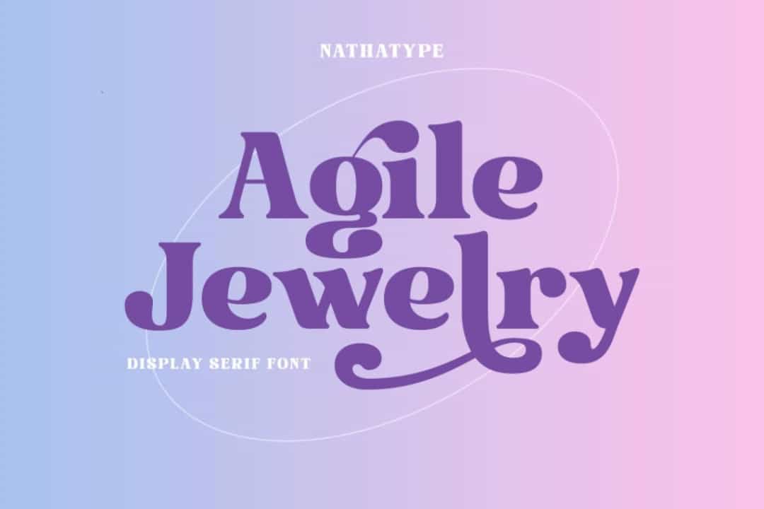 Agile Jewelry Font Image 1