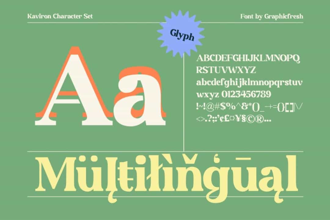 Kaviron Font Image 3