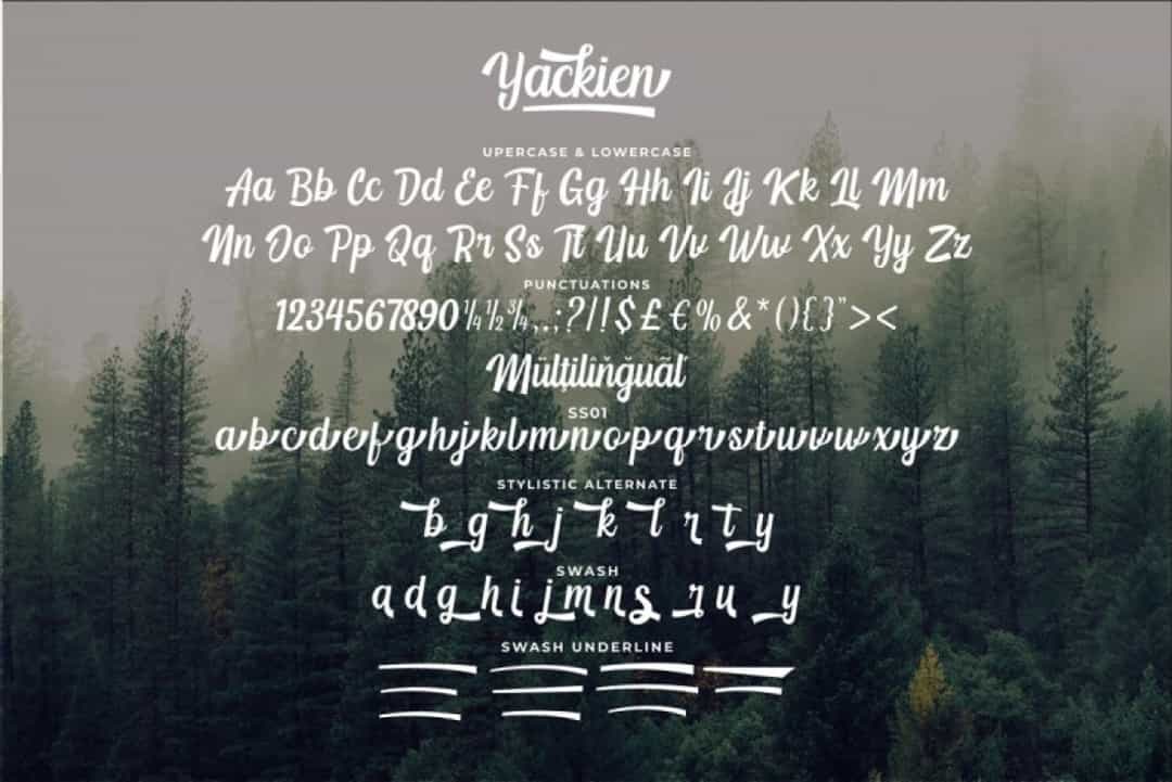Yackien Font Image 3