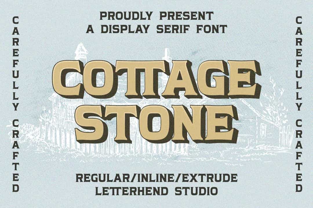 Cottage Stone Font Image 1