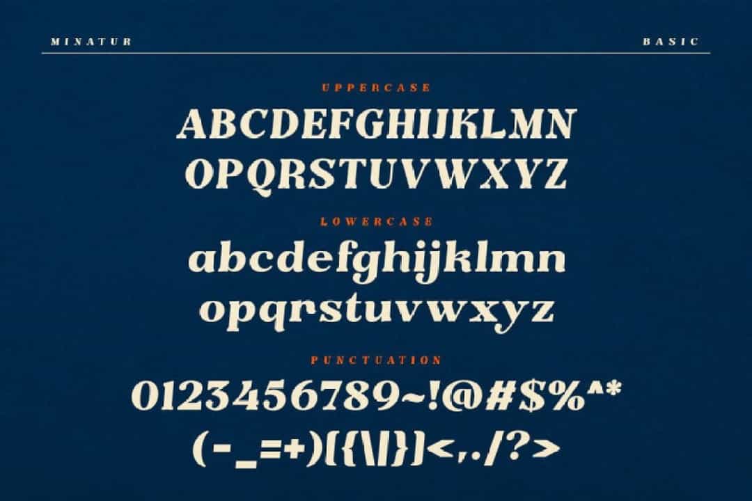 Minatur Font Image 3