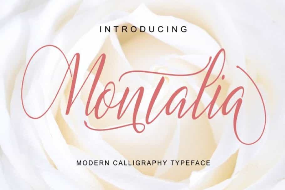Montalia Script Font Image 1