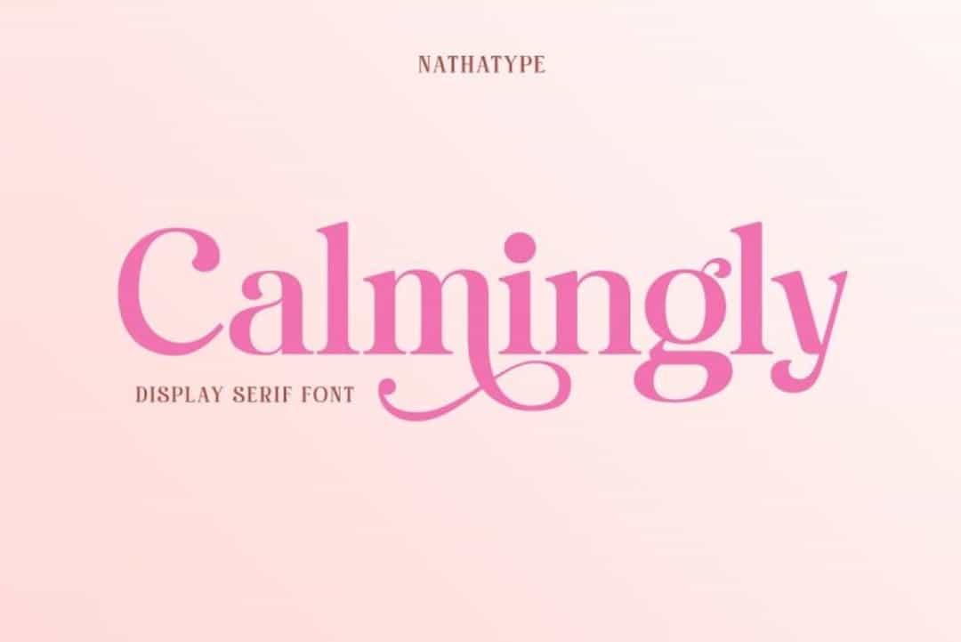 Calmingly Font Image 1
