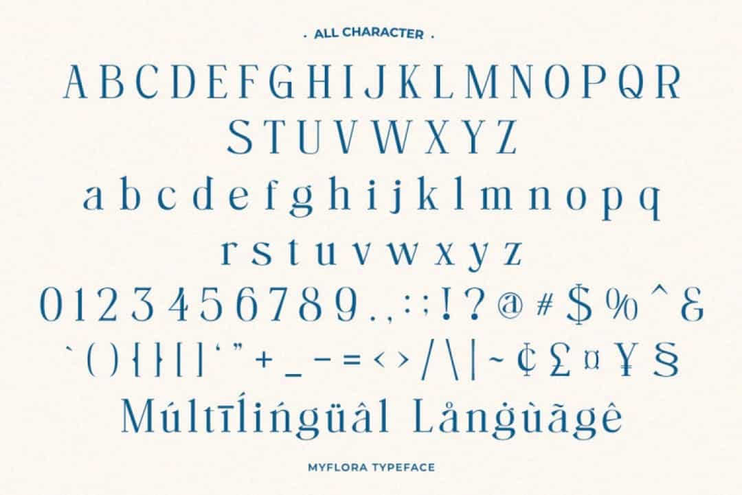 Myflora Font Image 3