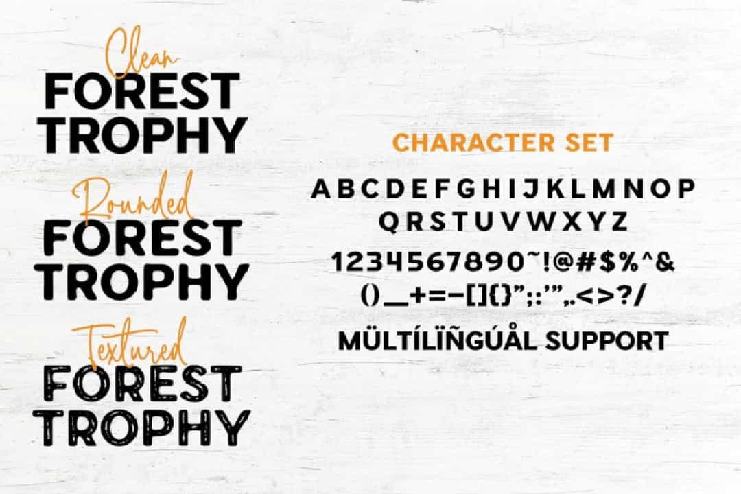 Forest Trophy Font Image 3