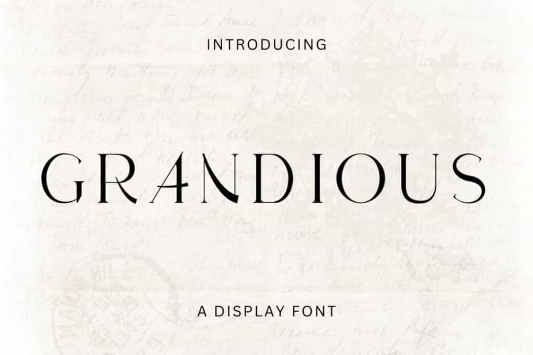 Grandious Font Image 1