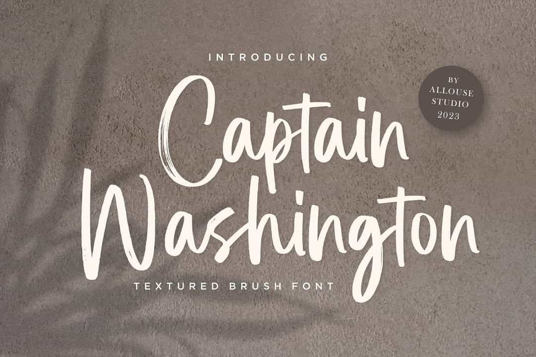 Captain Washington Font Image 1