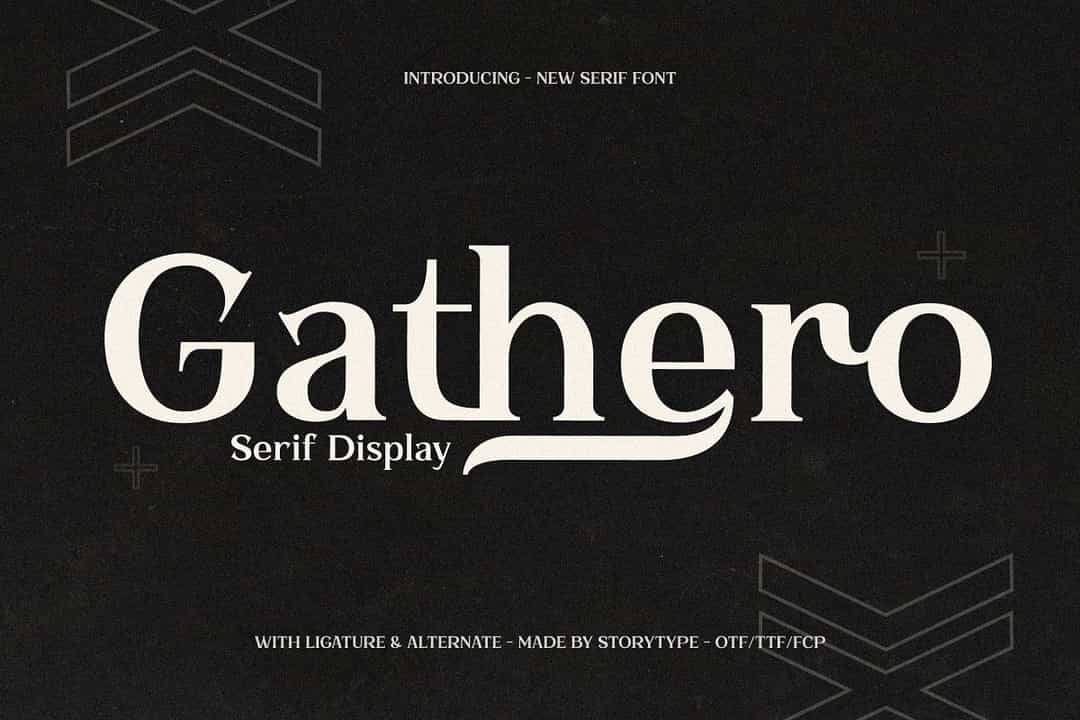 Gathero Font Image 1