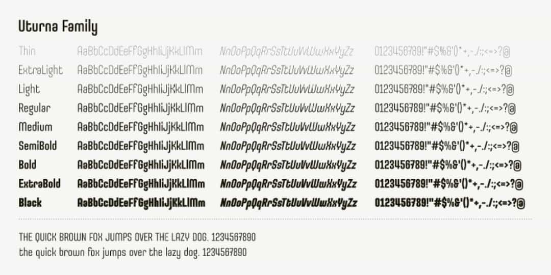 Uturna Font Image 2