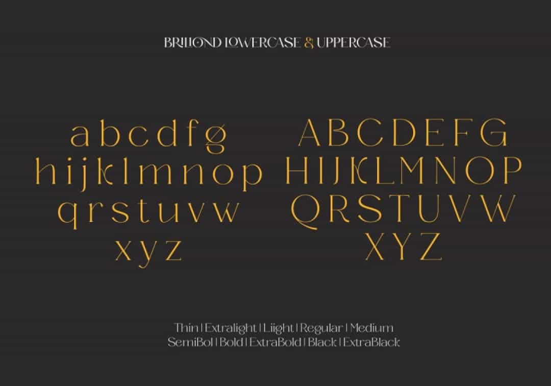 Briliond Font Image 2