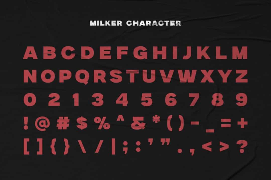 Milker Font Image 3