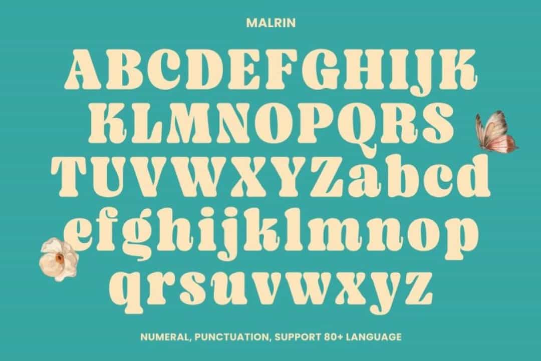 Malrin Font Image 3