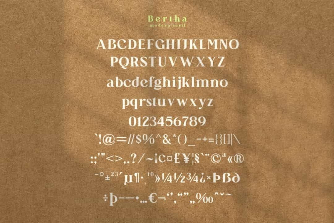 Bertha Font Image 3