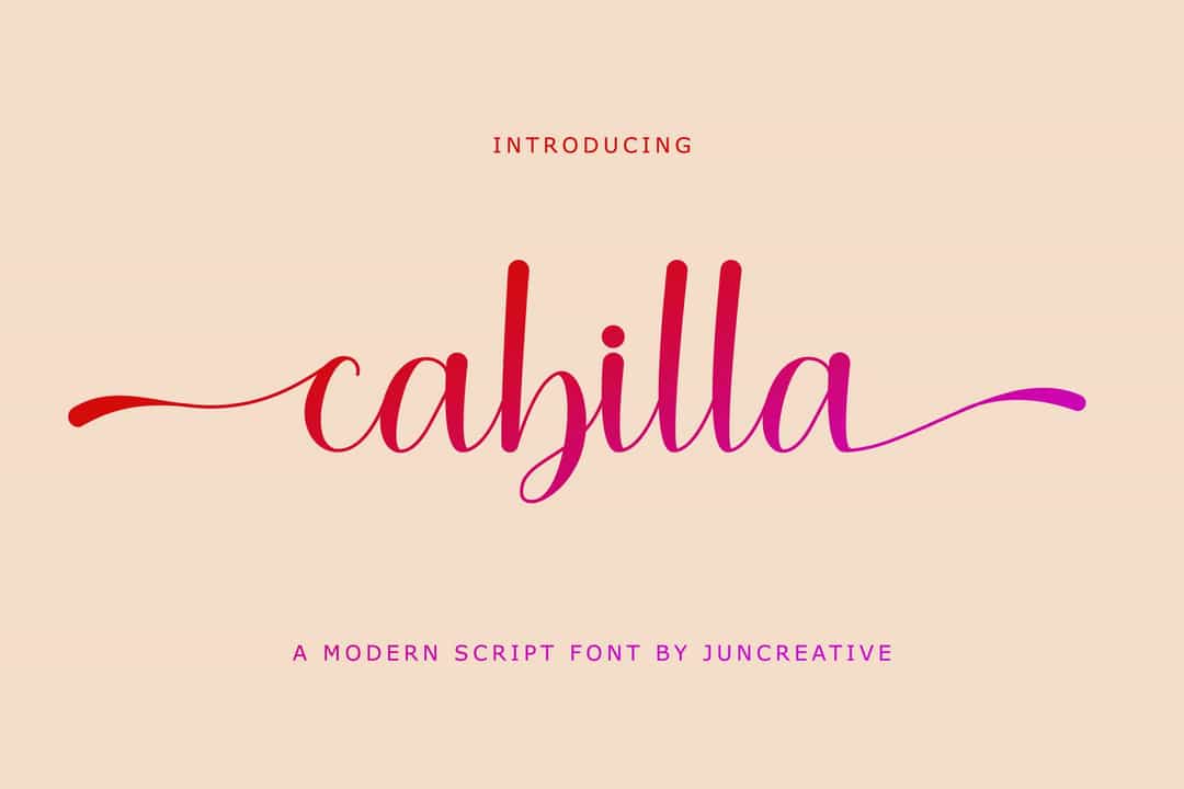 Cabilla Font Image 1