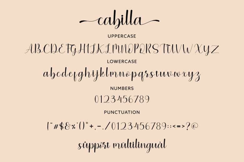 Cabilla Font Image 3