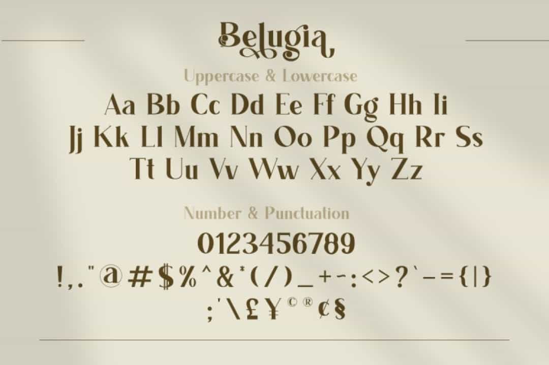 Belugia Font Image 3