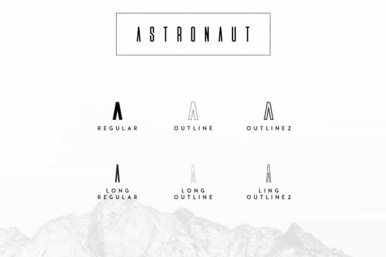 Astronaut Typeface Image 2