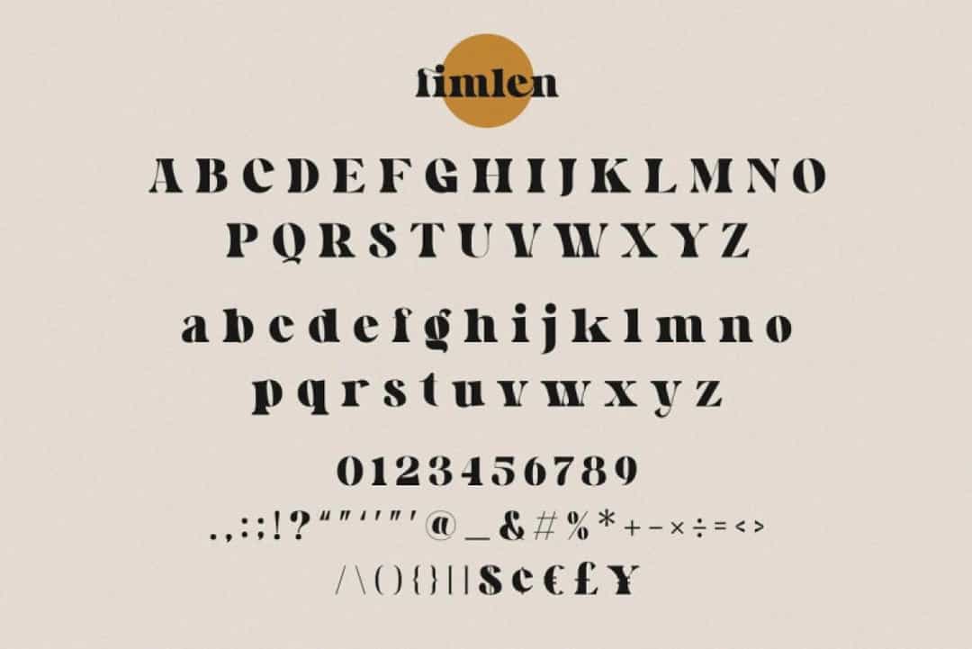 Fimlen Font Image 3
