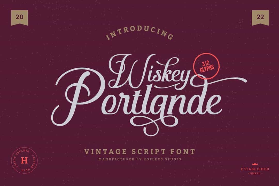 Wiskey Portlande Font Image 1