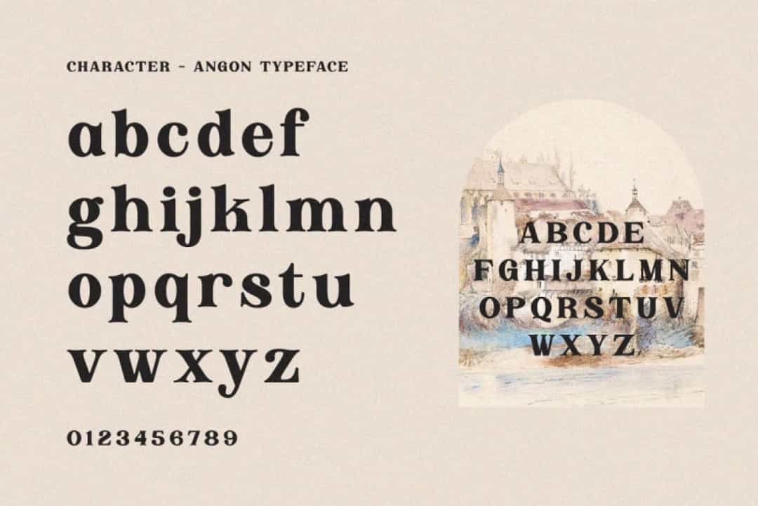 Angon Font Image 2