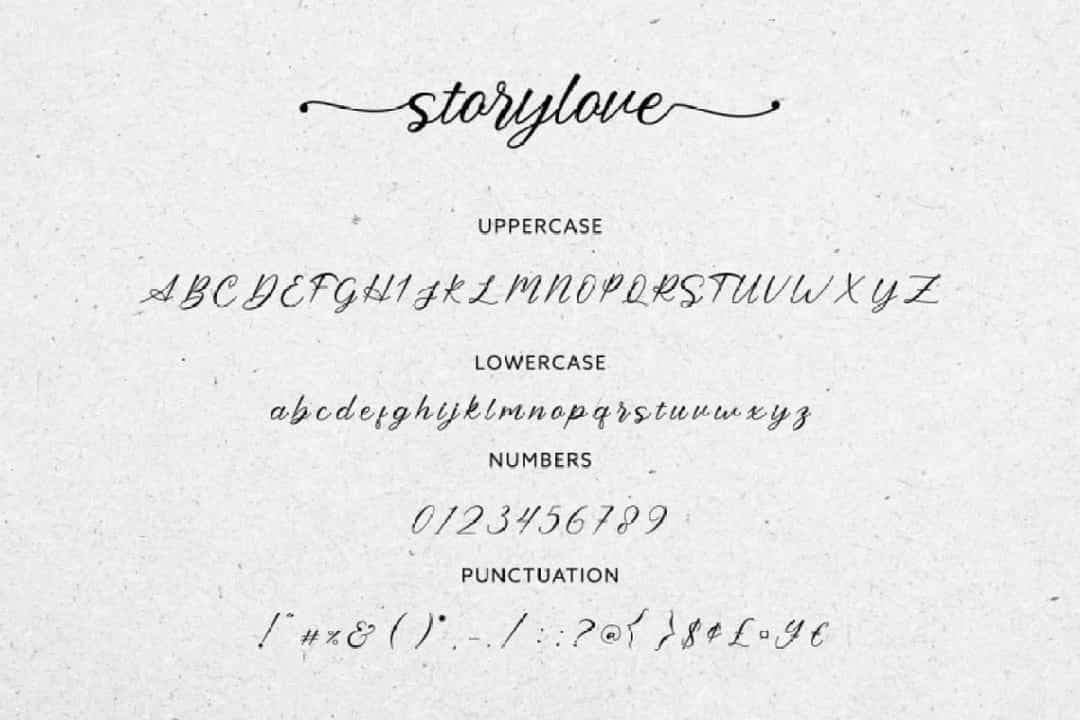 Storylove Font Image 3