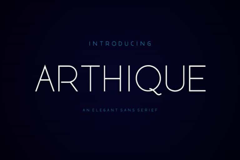 Arthique Elegant Font Image 2