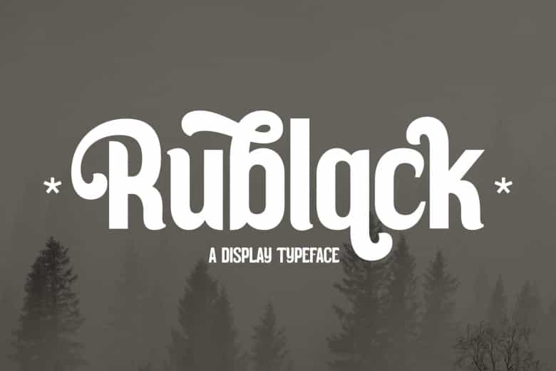 Rublack Font Image 1