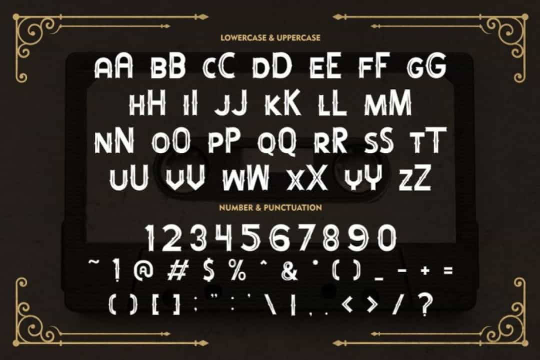 Classic Cassette Font Image 3