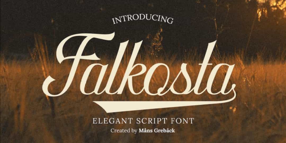 Falkosta Font Image 1
