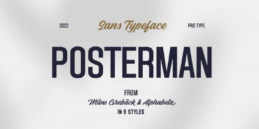 Posterman Font Image 1