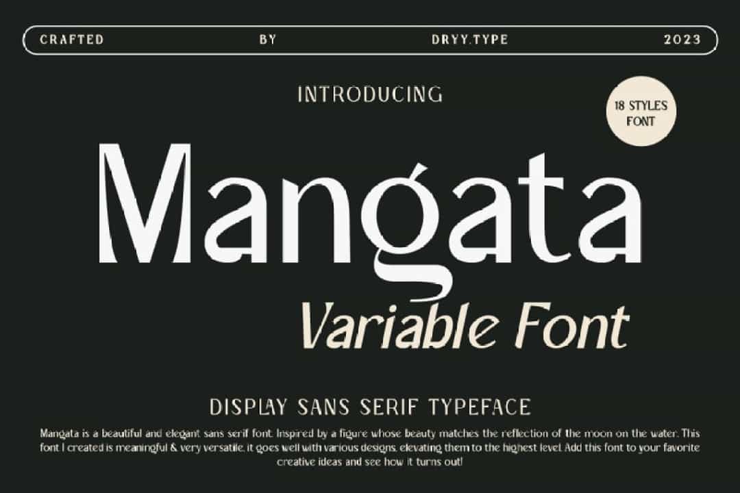 Mangata Font Image 1
